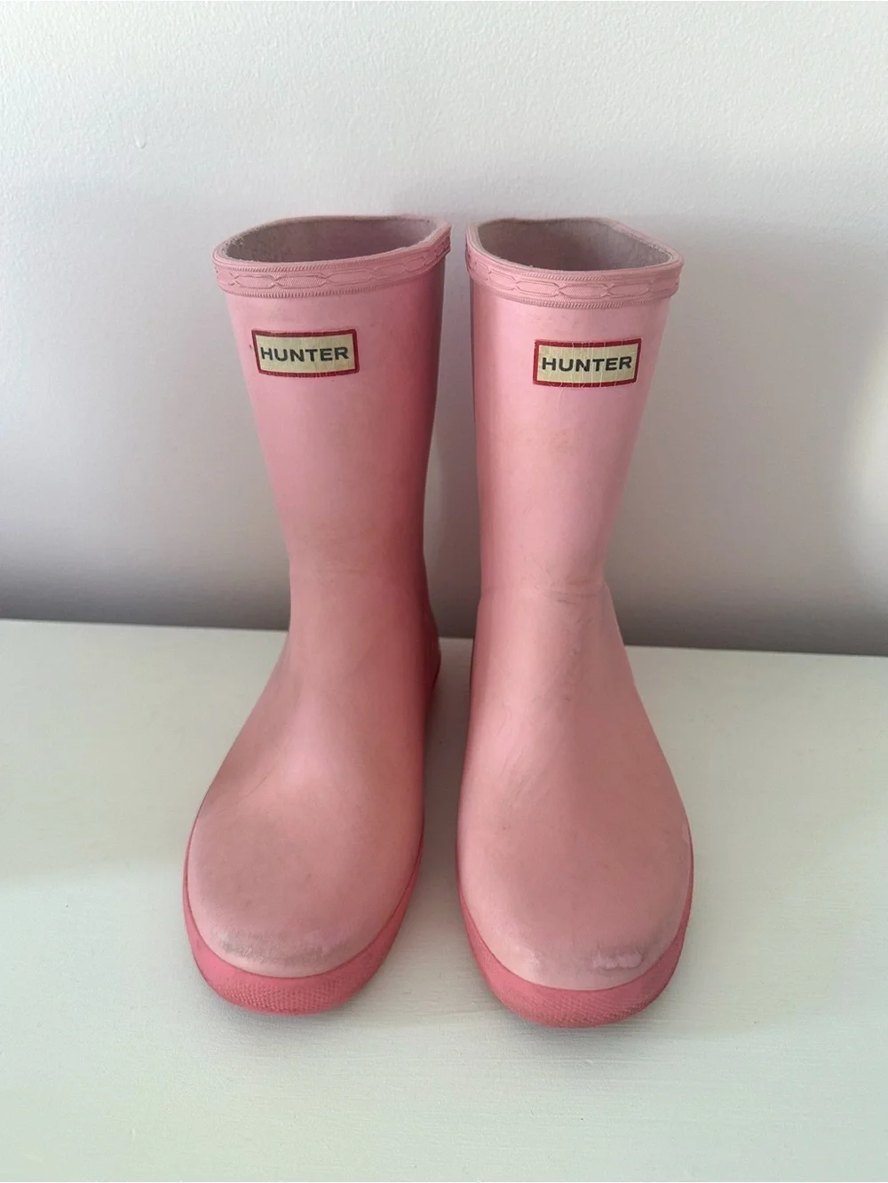 Hunter girls US 2 pink rain boots